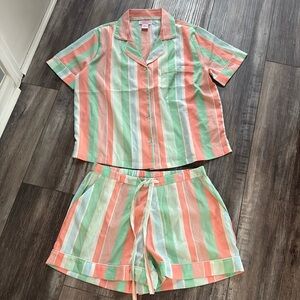 Tommy Bahama Pastel Stripes Pajama Set Small